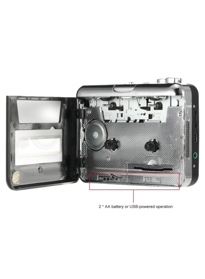 Ezcap USB Cassette Capture Tape-to-MP3 Converter With Earphone V2851_P Black - Image 2