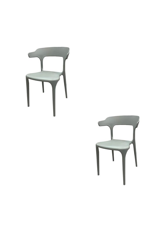 JILPHAR FURNITURE Jilphar Furniture Polypropylene Indoor/outdoor chair 1034B Set of 2pcs 