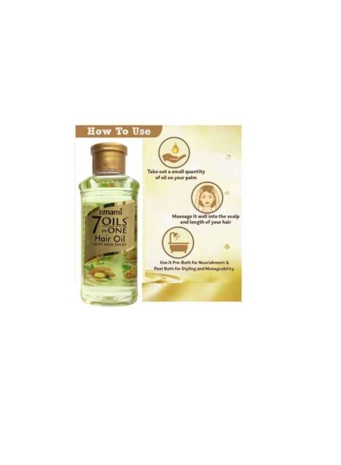 emami emami 7 In 1 Non Sticky Hair Oil 19ml  - Image 4