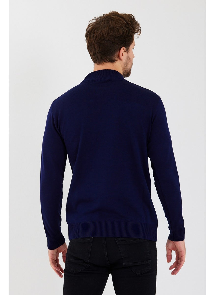 Half Turtleneck Men's Navy Blue Slim Fit Mold Wool Knitwear Sweater - pzsku/ZBB72CE79C91EF67F39C8Z/45/_/1731024880/187d2a02-1568-421c-88a8-029ba7addca5