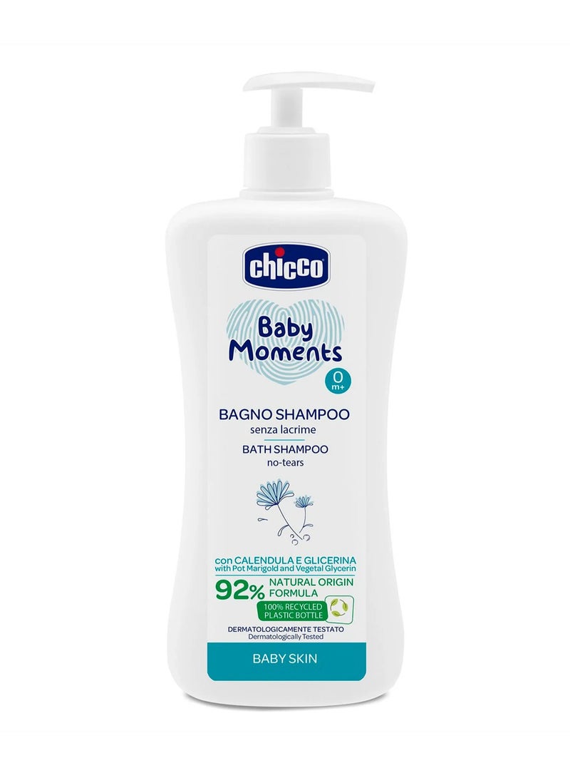 Chicco Baby Moments Tearless Bath Shampoo - 500ml