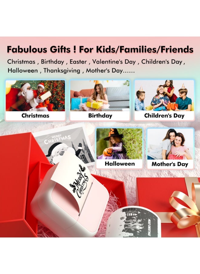 Smart Mistake-Correction Thermal Printer – Mini Bluetooth Label & Pocket Photo Printer, Ink-Free, HD Printing, OCR Text Recognition, Note & Homework Organizer, Compatible with iOS & Android, White - Image 2