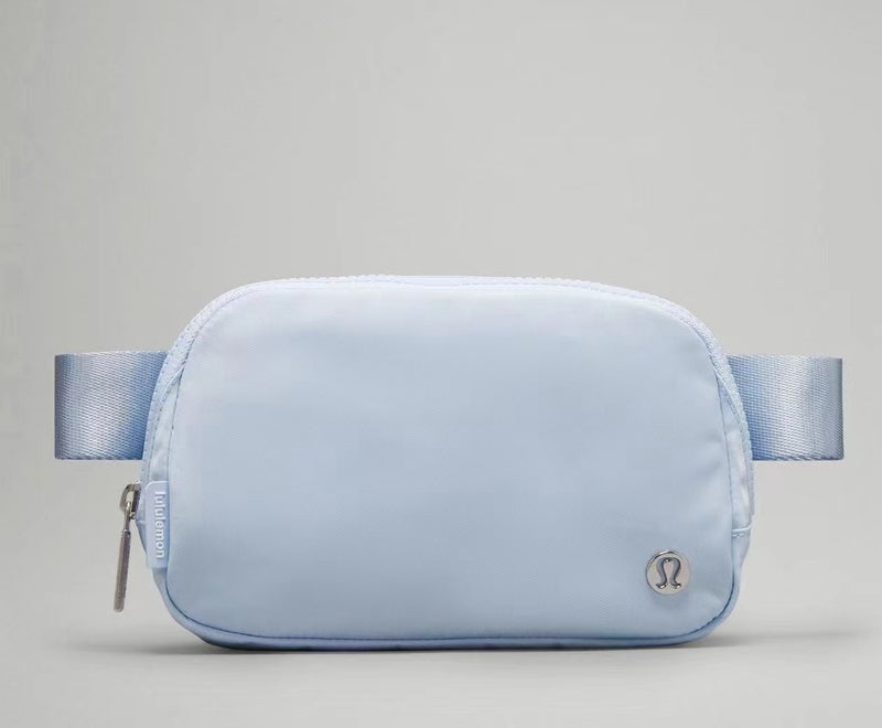 Lulu Sports Fanny Pack High-Quality Running Fitness Light blue