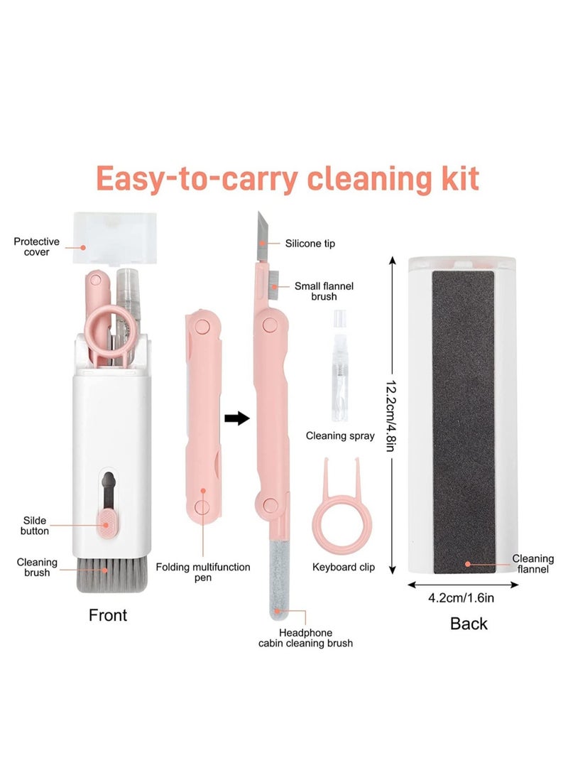7-in-1 Electronic Cleaner Kit - Portable Cleaning for Airpods Laptop, Keyboard, with Cleaning Pen Brush Spray for Phone iPad Computer Screen/Keyboard/Headphones/Bluetooth Earphones  - Image 2
