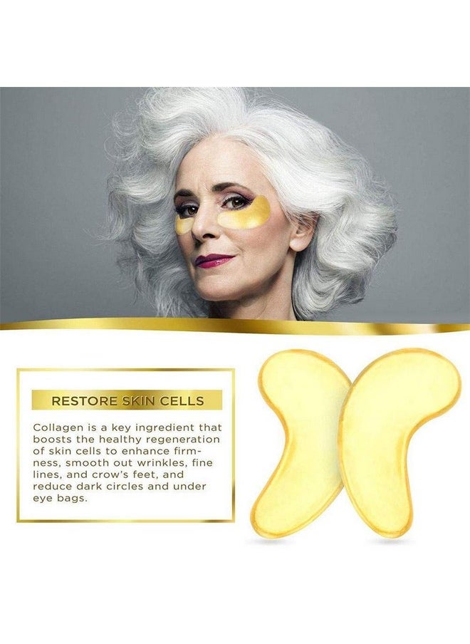 Jakuva - 30 Pairs 24K Gold Collagen Eye Masksunder Eye Patches For Puffy Eyesdark Circles & Reduce Wrinklesgel Moisturizing Eye Masks For Face Careunder Eye Mask Bulk For Your Skin Caregold - Image 1