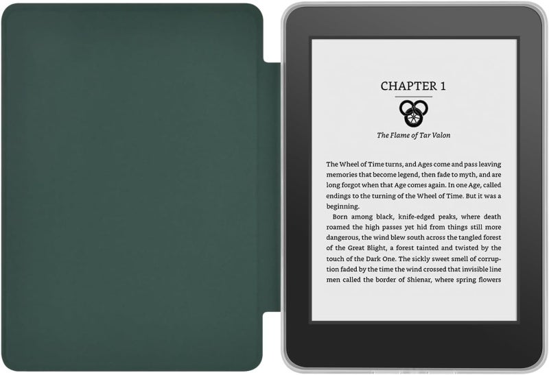 Smart E-Book Case: Dark Night Green, Ultra-Lightweight 102g, Durable Artificial Leather & Polycarbonate - Tailored Fit For 6.0-Inch Kindle 11 For E-Book Device Users - Image 3