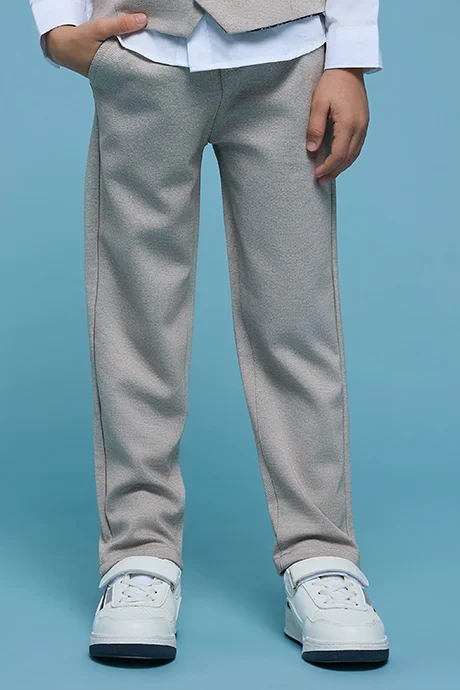 أر أند بي Solid Trousers with Drawstring Waist