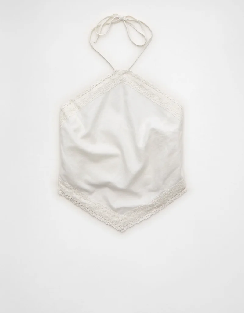 American Eagle  AE Linen-Blend Bandana Halter Top for Women | Best Price UAE