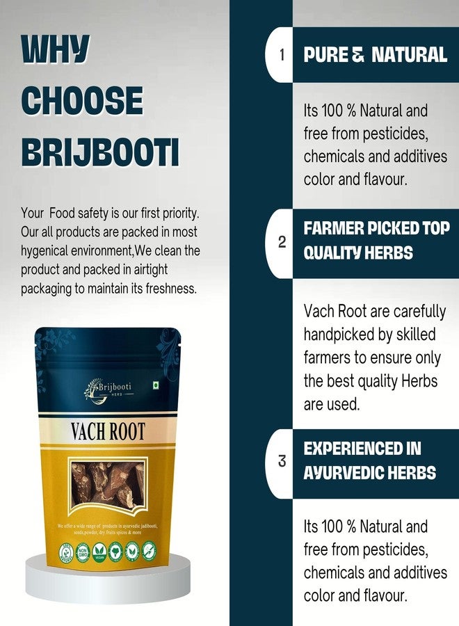 Brijbooti Vach 100 Gr - Vach ki Lakdi - Vach jadi buti - Vasambu - Gurbach - Vacha Root - Sweet Flag - Gudbach - Image 5