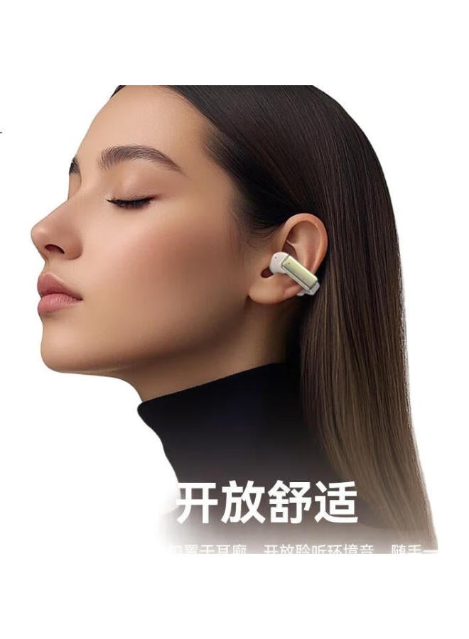 Langston Bluetooth Earphones Bone Conduction Concept Ear-Hook Wireless Open Sports Headphones For Running Cycling Noise Reduction Compatible With Apple Huawei Xiaomi Phones Ts28 Black - Image 1