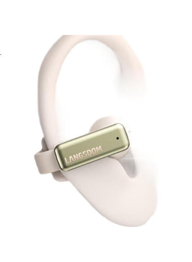 Langston Bluetooth Earphones Bone Conduction Concept Ear-Hook Wireless Open Sports Headphones For Running Cycling Noise Reduction Compatible With Apple Huawei Xiaomi Phones Ts28 Black - Image 2