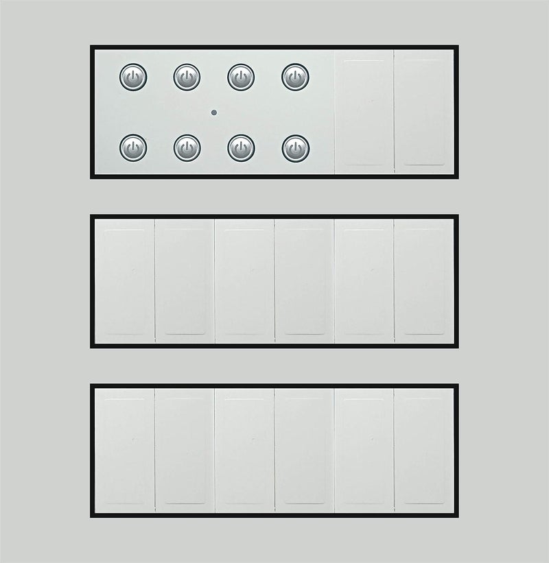 smarteefi 8 Port customizable WiFi Smart Switch Board | Guaranteed Schedules works without internet| Customize with add-on modules | Compatible with Alexa & Google Home (Size: 18M (220mmx226mmx40mm)) - Image 1
