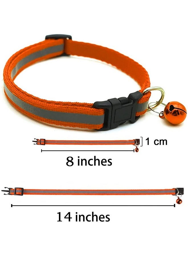 حزام طوق قابل للتعديل من النايلون عاكس للكلاب والجراء والقطط والحيوانات الأليفة في الهواء الطلق - عبوة من قطعتين - Image 3