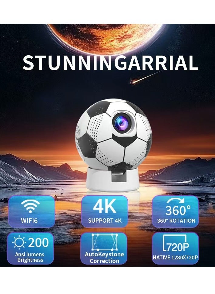 Q8 Projector - Football World Cup Projection Device - Electric Focus - Home Use - Office - Sports Large Screen - Connect to Mobile Device for Projection - Image 3