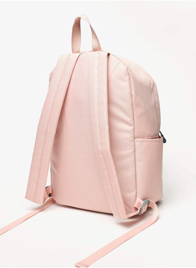 Kappa Logo Detail Backpack with Adjustable Shoulder Straps  - Image 3