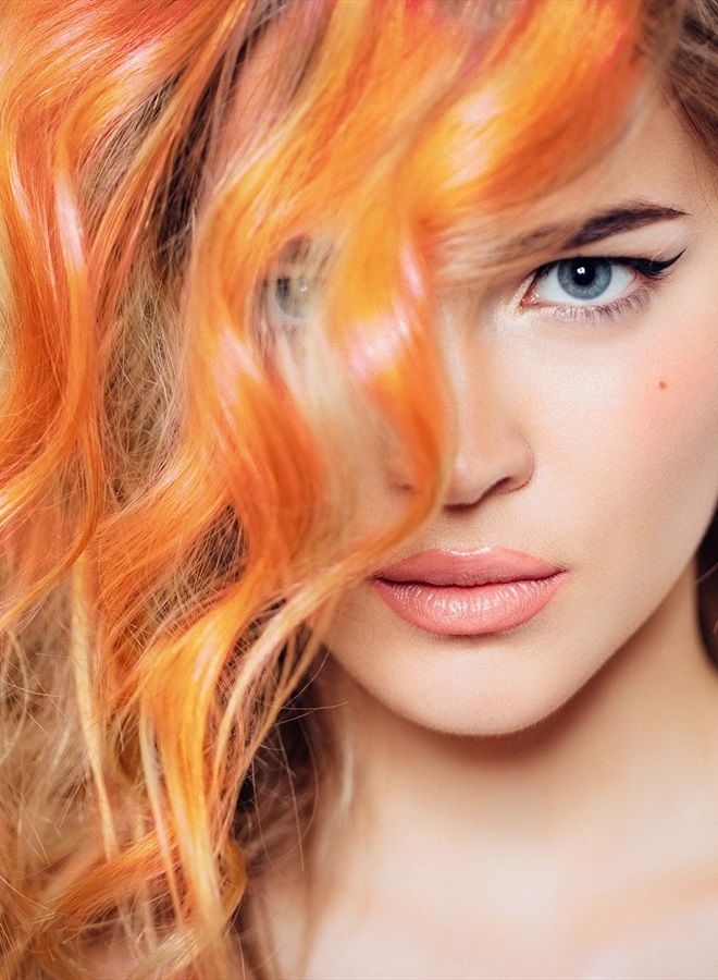 Color Me Colorme Root Touch Up Temporary Hair Mascara to color and Blend Semi Permanent Dye regrowth. Washes Out (TANGERINE) - Image 5