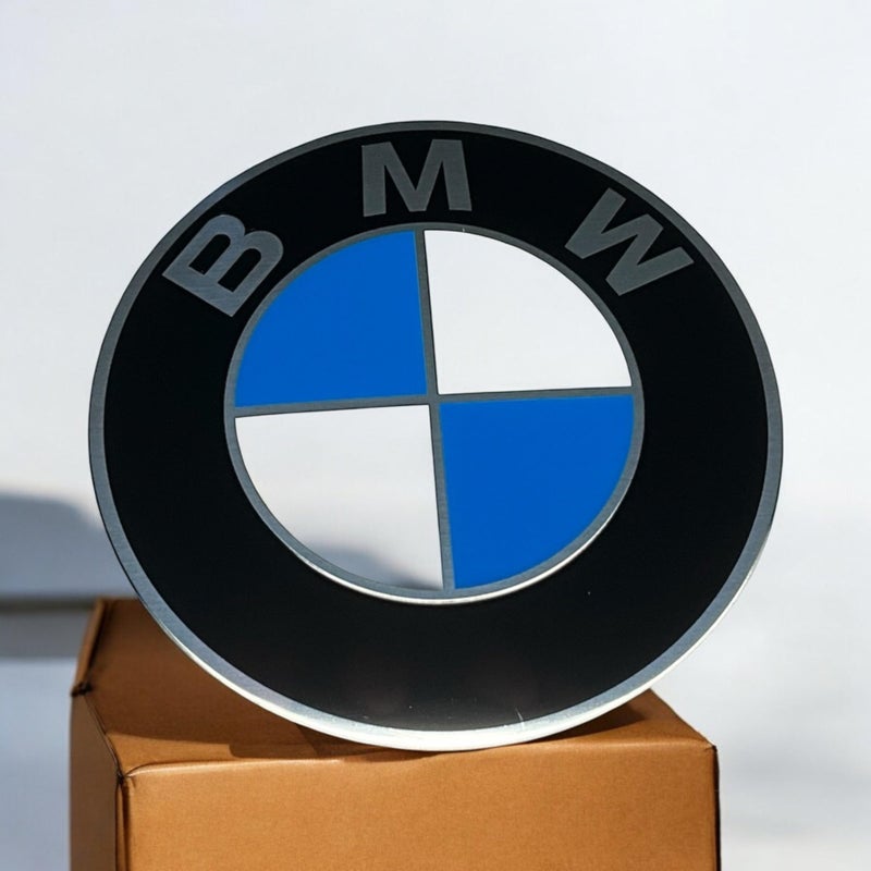 BMW Wheel Center Cap Emblem 58mm GENUINE hubcap logo roundel sticker - Image 1