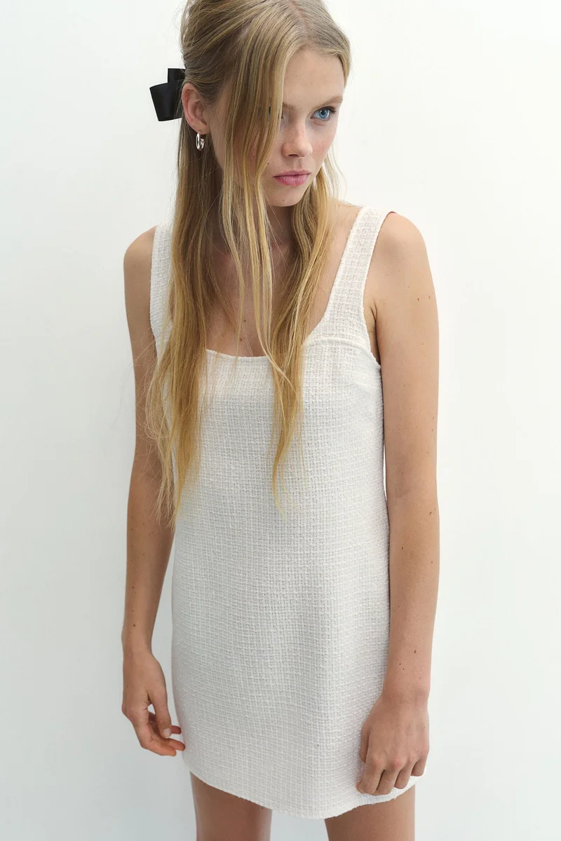 H&M Textured-Weave Dress