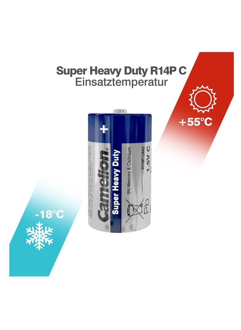 Camelion SHD Blue C R14P-SP2B 2pc