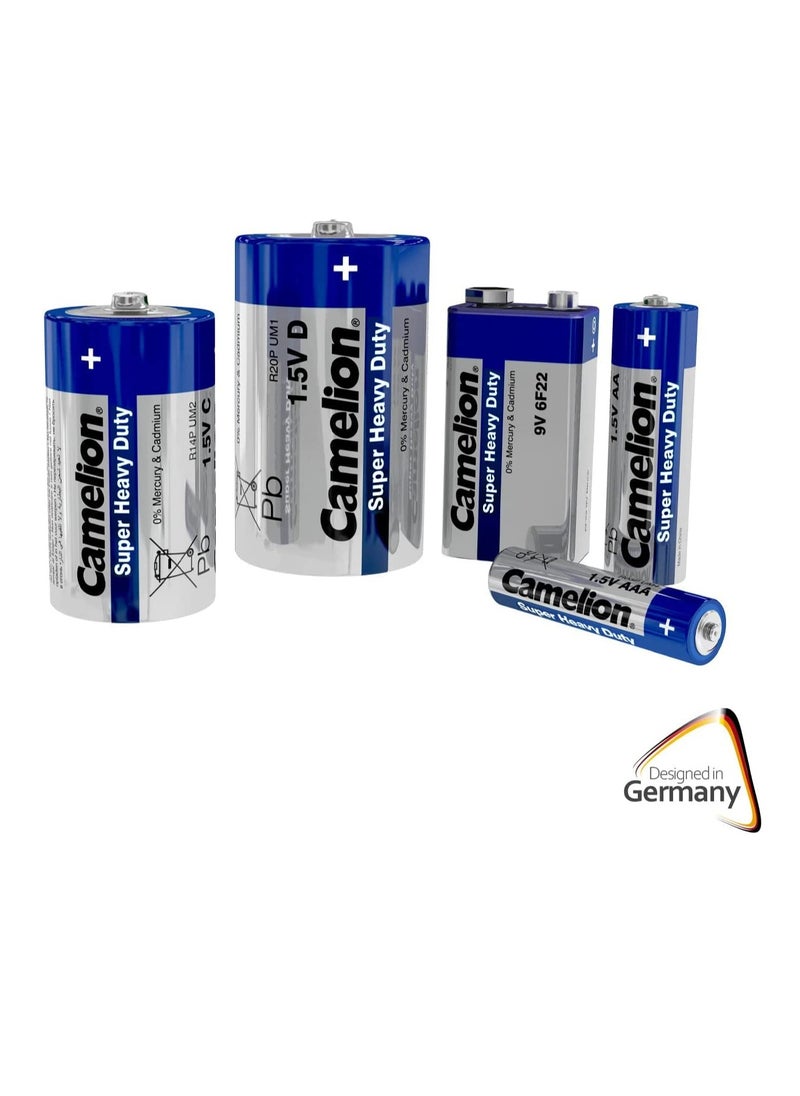 Camelion SHD Blue C R14P-SP2B 2pc