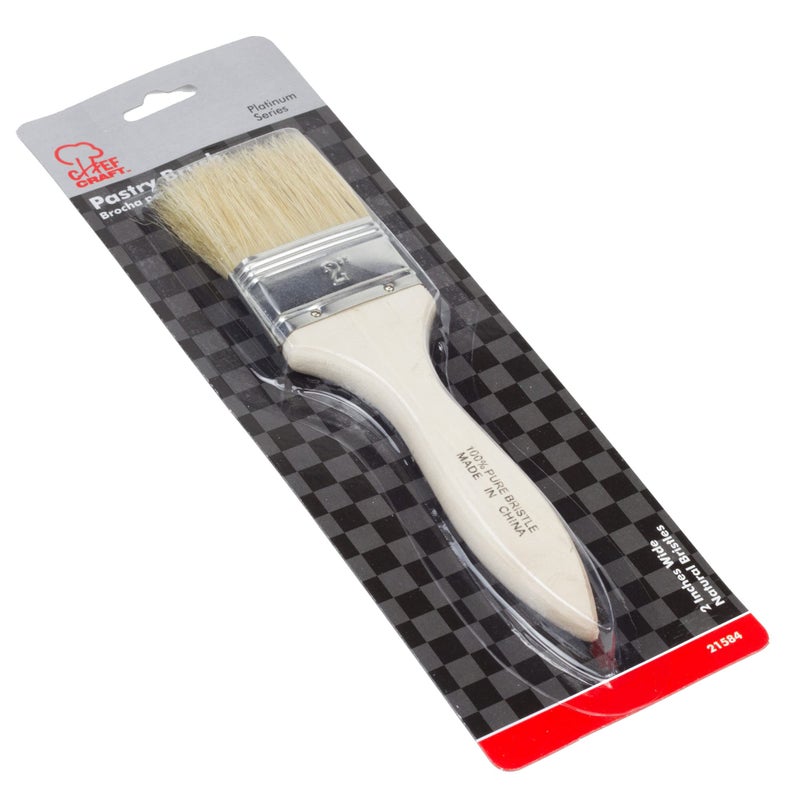 شيف كرافت فرشاة للمعجنات بمقبض خشبي - Image 2