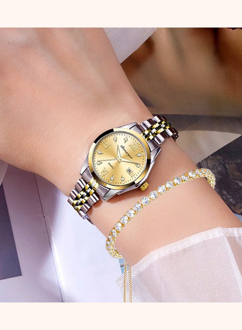 LAIAOCISI Women's Water Resistant Quartz Analog Watch with Bracelet  - Image 2