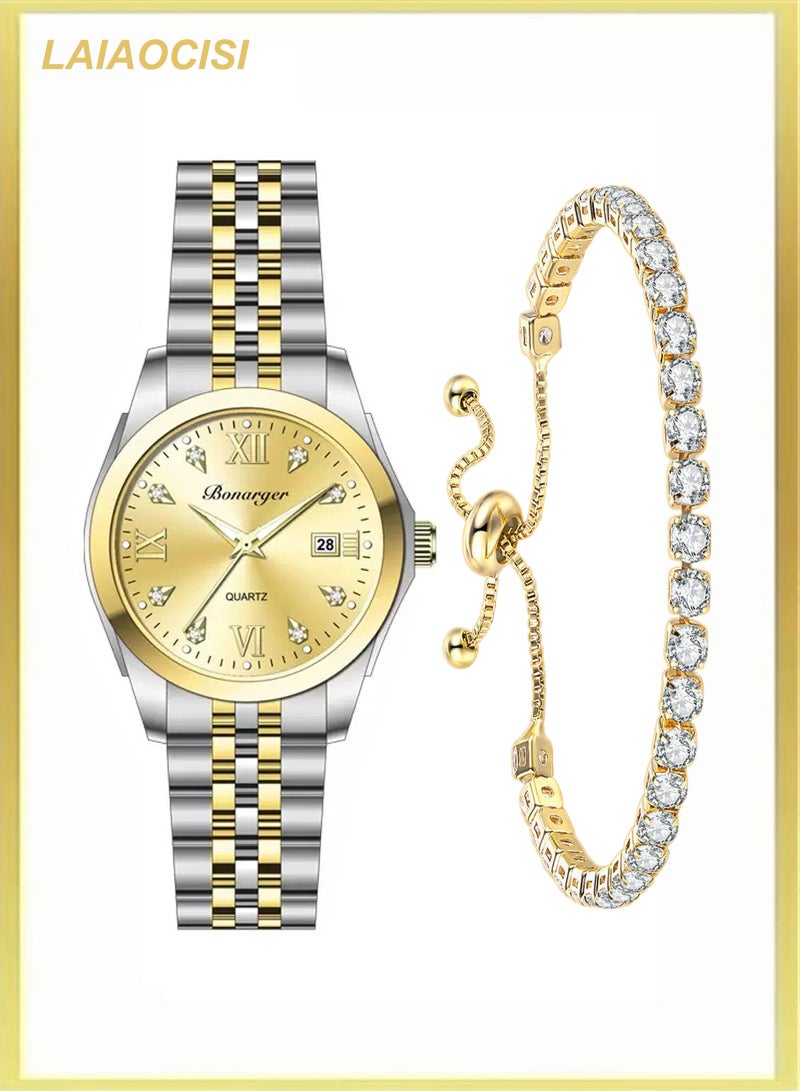 LAIAOCISI Women's Water Resistant Quartz Analog Watch with Bracelet  - Image 1