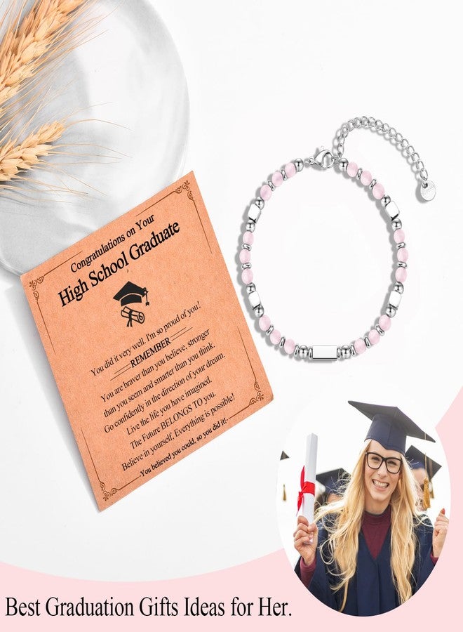 FIEEFX High School Graduation Gifts for Her Girls Graduation Gifts Class of 2026 High School Compass Bracelet Jewelry with Graduation Card for Girls Her Daughter Granddaughter Niece Friends - Image 2