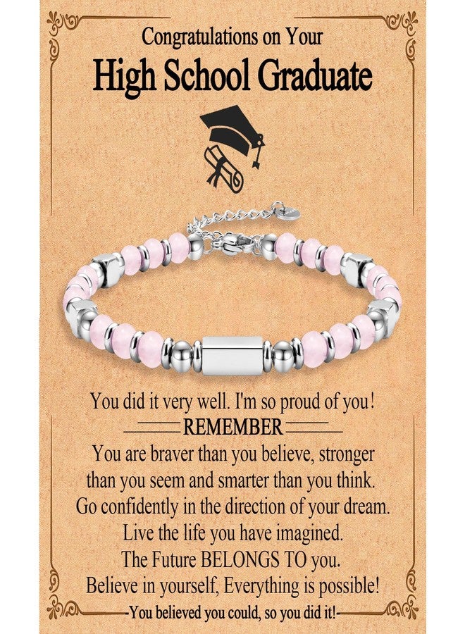 FIEEFX High School Graduation Gifts for Her Girls Graduation Gifts Class of 2026 High School Compass Bracelet Jewelry with Graduation Card for Girls Her Daughter Granddaughter Niece Friends - Image 1