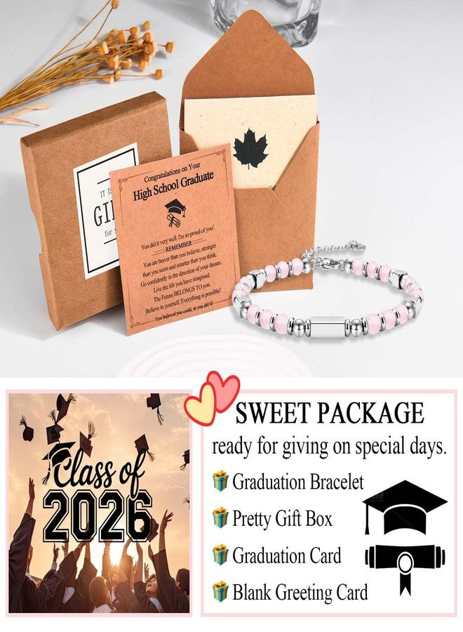 FIEEFX High School Graduation Gifts for Her Girls Graduation Gifts Class of 2026 High School Compass Bracelet Jewelry with Graduation Card for Girls Her Daughter Granddaughter Niece Friends - Image 5