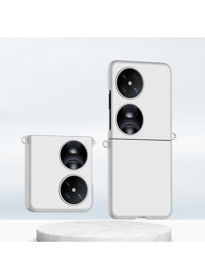 اس-توب جراب لهاتف Huawei P50 Pocket بلون متدرج وملمس الجلد من مادة البولي كربونات مع تغطية كاملة ومضاد للصدمات - Image 1