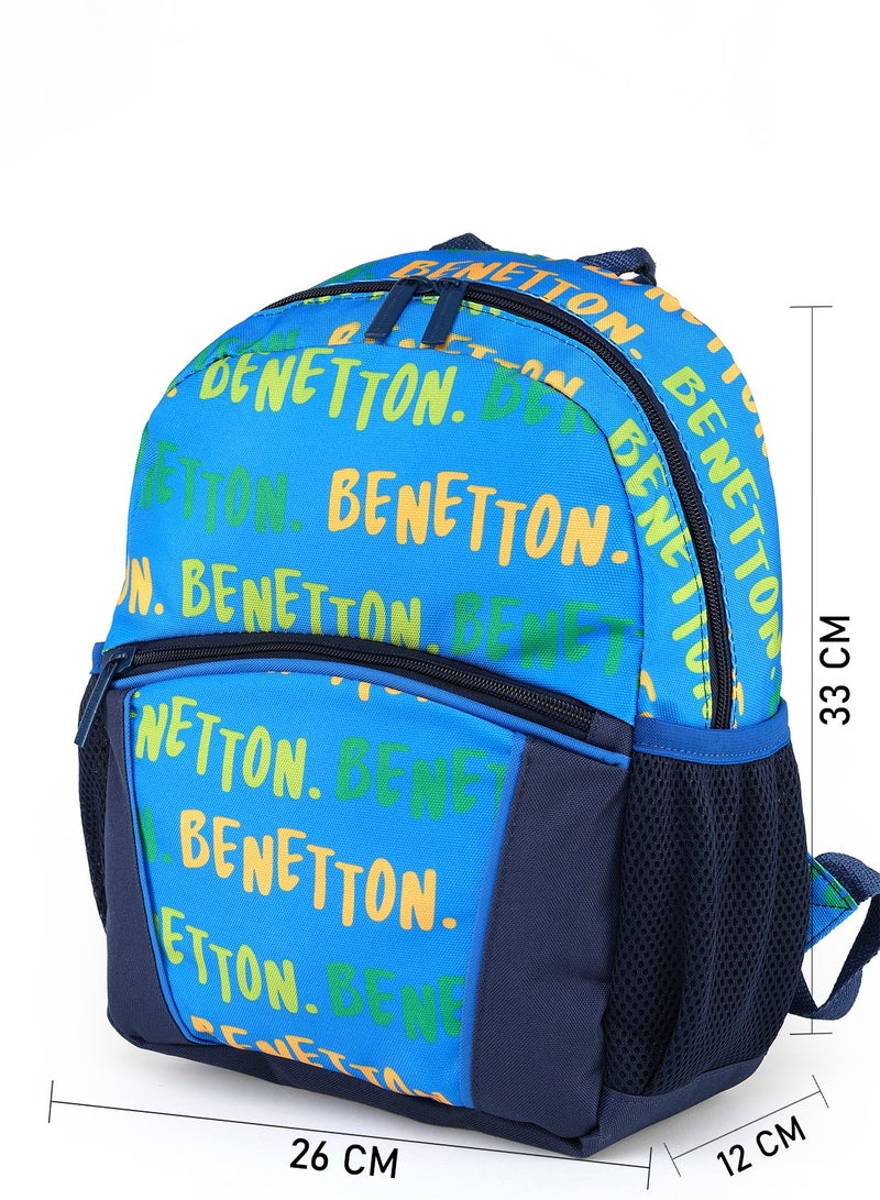 UNITED COLORS OF BENETTON UCB-12966 Navy Blue Unisex Preschool Backpack - Image 4