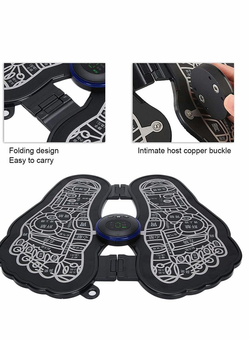 Excefore Foot Massager Mat, 2023 New Portable Bioelectric Massage Pad Folding USB Home Use, Foldable 9 Intensities 6 Modes - Image 4