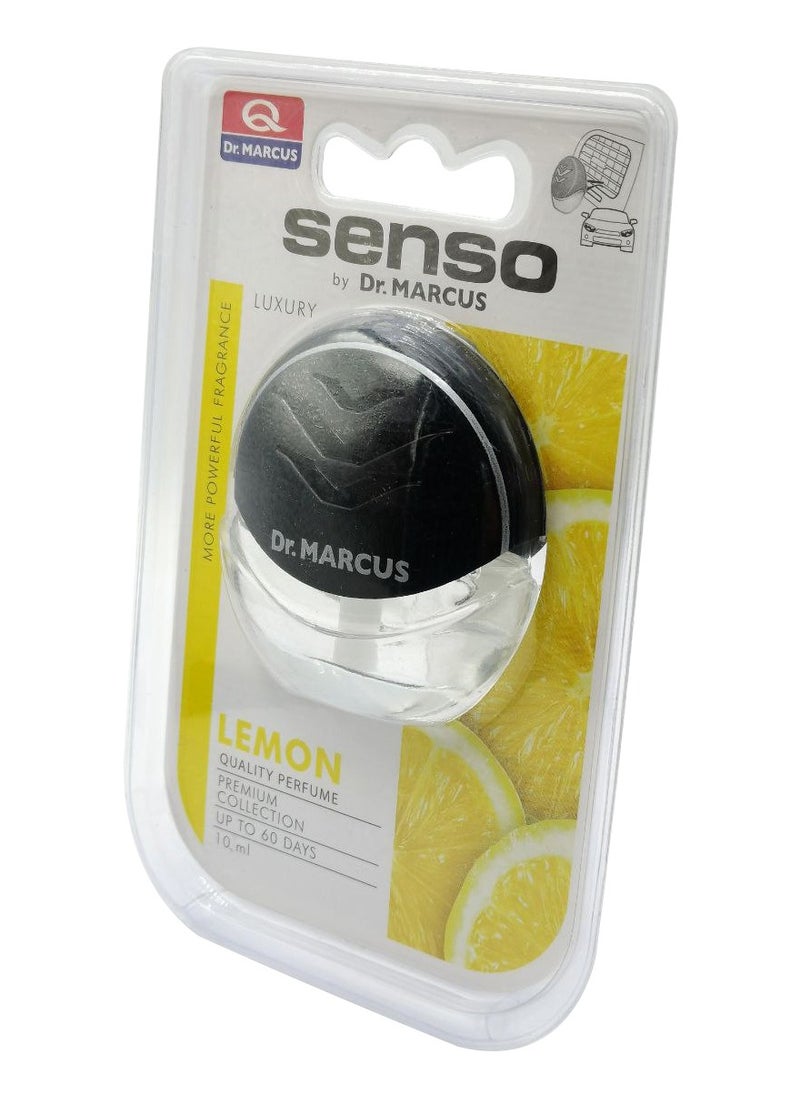 Dr.MARCUS - Lemon Senso Luxury Car Ac Vent Air Freshener Diffuser Quality Perfume Upto 60 Days 10ml - Image 1