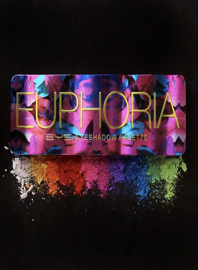 BYS Eyeshadow Palette Tin with Mirror and Applicator 12 Shades (1, Euphoria) - Image 5