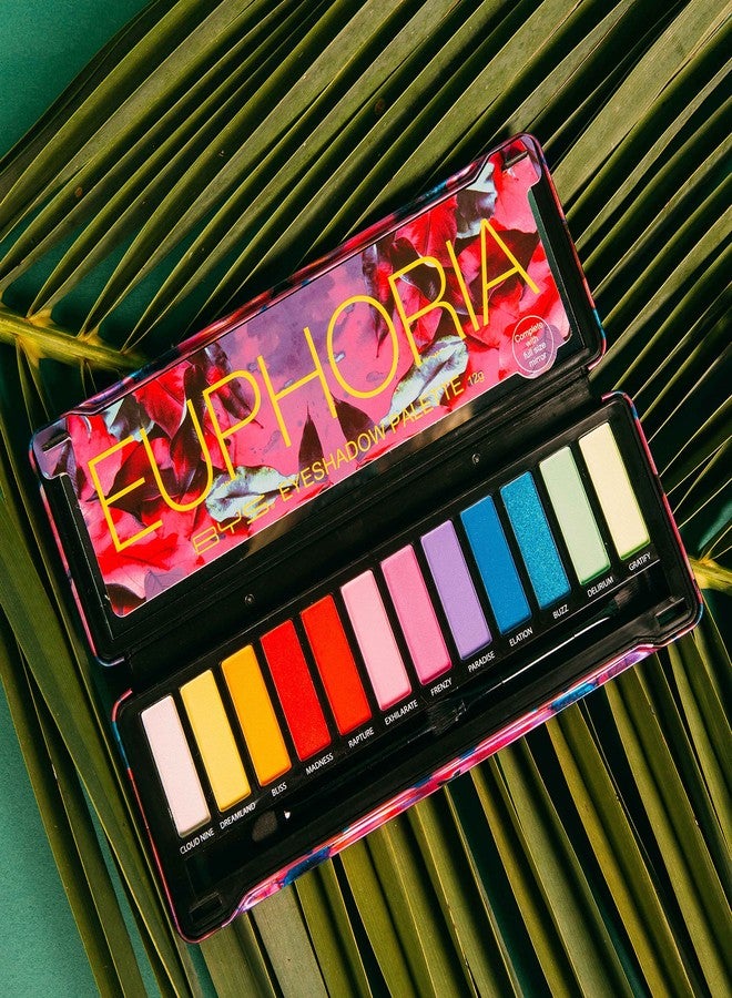 BYS Eyeshadow Palette Tin with Mirror and Applicator 12 Shades (1, Euphoria) - Image 2