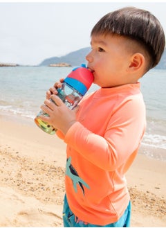 Marcus & Marcus Germrepel Tritan Straw Bottle 400ml Adventure Blue  - Image 5