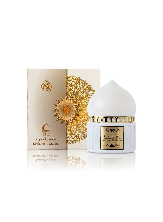 Shaikh Saeed Dokhoun Al Madina Bakhoor Arabic by Hunaidi Perfumes 100g - Authentic Arabic Bukhoor Incense - Long-lasting Aroma Inspired by the Spirit of the City - Image 5