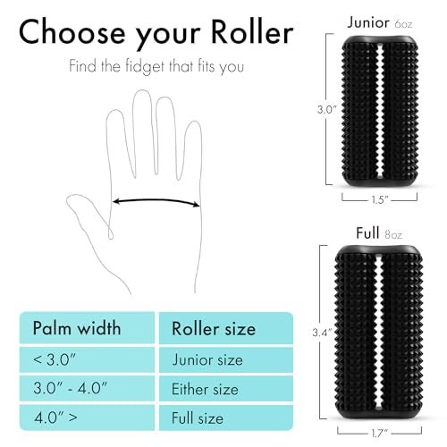ONO Roller Handheld Fidget Toy for Adults Help Relieve Stress Anxiety Tension Promotes Focus Clarity Compact Portable Design Acupressure Full Size Aluminum - Image 5