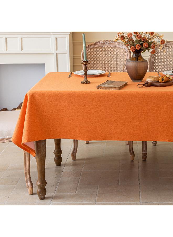 Bluejw Imitation Cotton And Linen Fabric Tablecloth Waterproof Wash-Free Light Luxury High-Level Rectangular Coffee Table Table Mat Desk Tablecloth Linen - Image 2