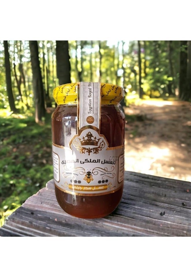 عسل سدر جبلي طبيعي من العسل الملكي المصري - عسل نحل نقي 100% وعضوي - غني بالفوائد الصحية ومعزز للمناعة - عبوة 450 جرام - Image 2