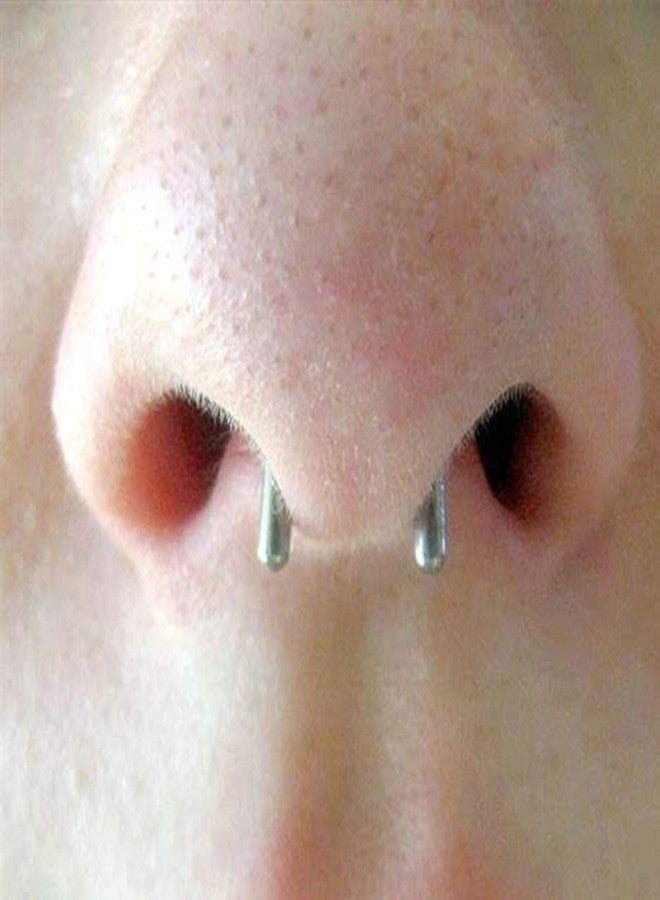 MODRSA Mix Set Clear Piercing Retainers Septum Retainer Nose Studs Flexible Lip Ear Nose Tongue Rings Nipplering Cartilage Rook Daith Earrings Horseshoe Plastic Industrial Piercing Retainer for Work - Image 5