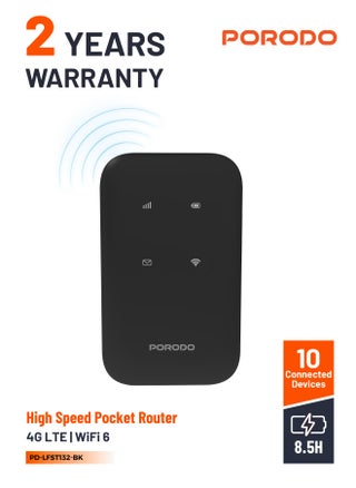 4G LTE | WiFi 6 - Black