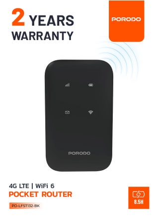 4G LTE | WiFi 6 - Black