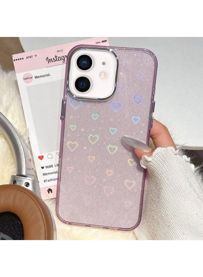 Zaboon Case For iPhone 12 / 12 Pro 3D Heart IMD Hybrid TPU Phone Case - Image 1