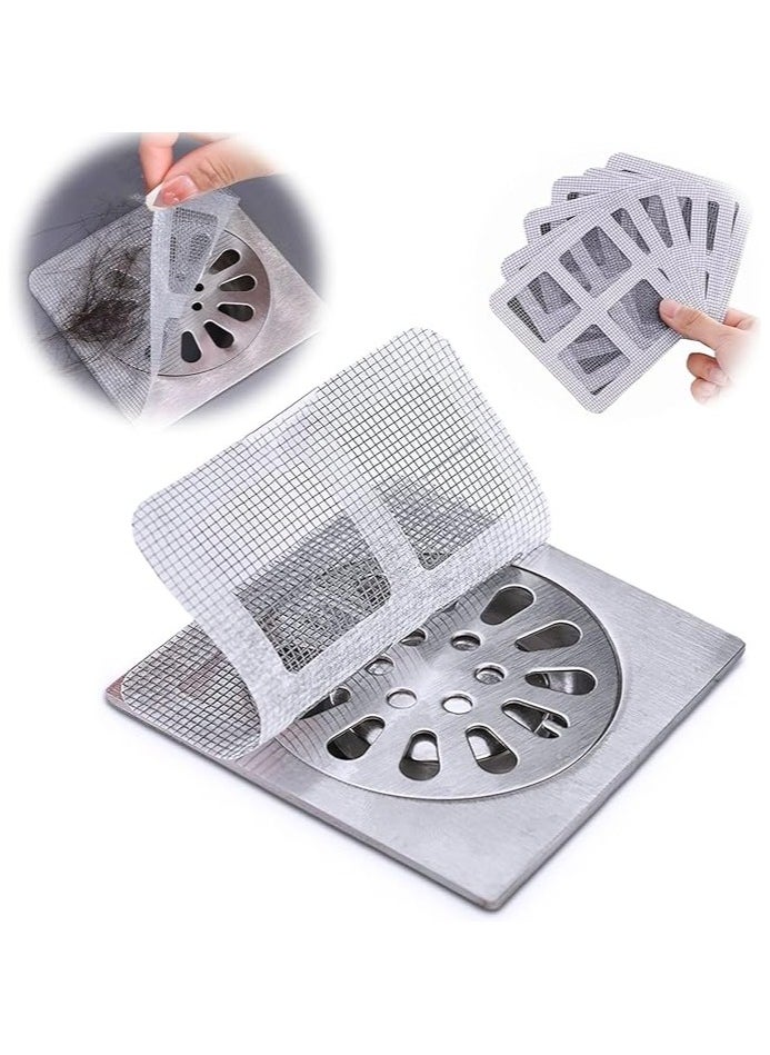 MIRFA Disposable Drain Cover Mesh Sticker And Hair Catcher For Bathroom, Kitchen, Shower And Bathtub (Pack of 20)  - Image 1