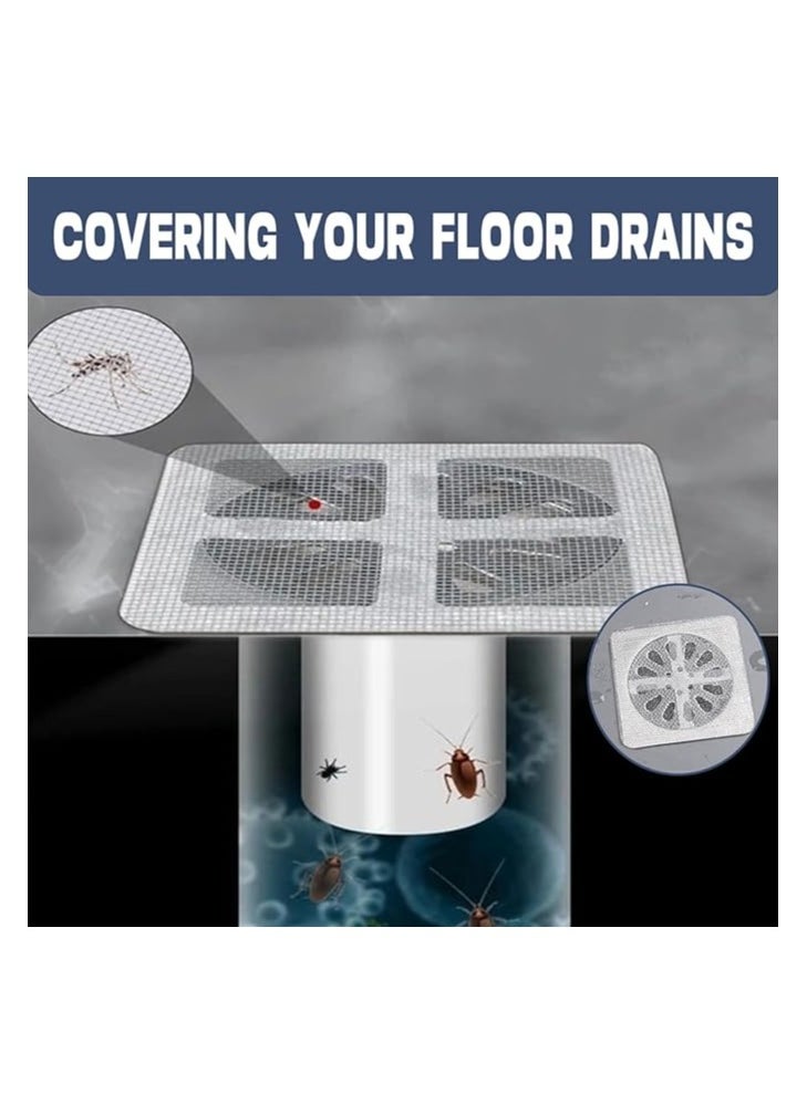 MIRFA Disposable Drain Cover Mesh Sticker And Hair Catcher For Bathroom, Kitchen, Shower And Bathtub (Pack of 20)  - Image 3