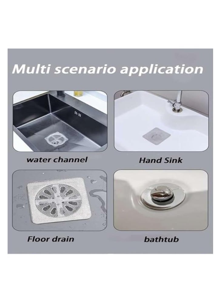 MIRFA Disposable Drain Cover Mesh Sticker And Hair Catcher For Bathroom, Kitchen, Shower And Bathtub (Pack of 20)  - Image 4