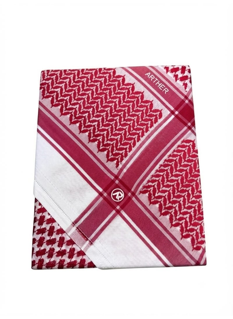 Arther Classic - Italy Red Shemagh | Shemagh Arther 100% natural cotton, featuring high quality and luxurious classic design, combined with soft style and feel. - Image 1