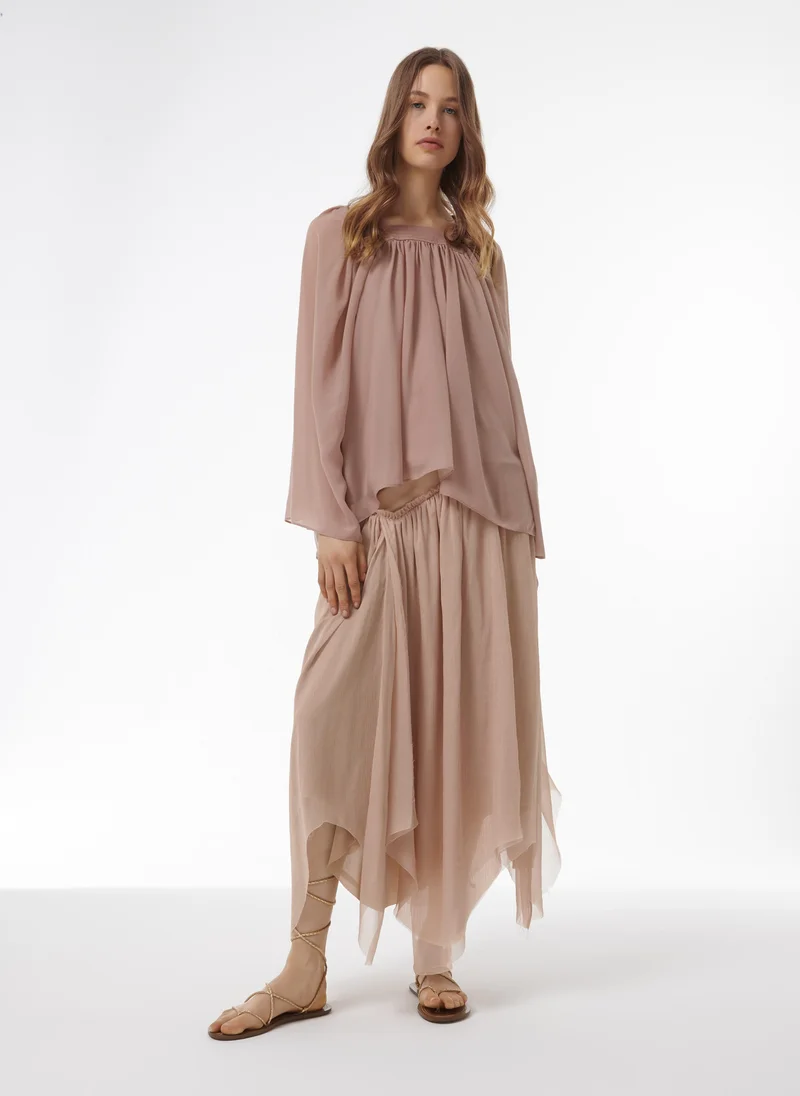 leem Embellished Square Neck Top